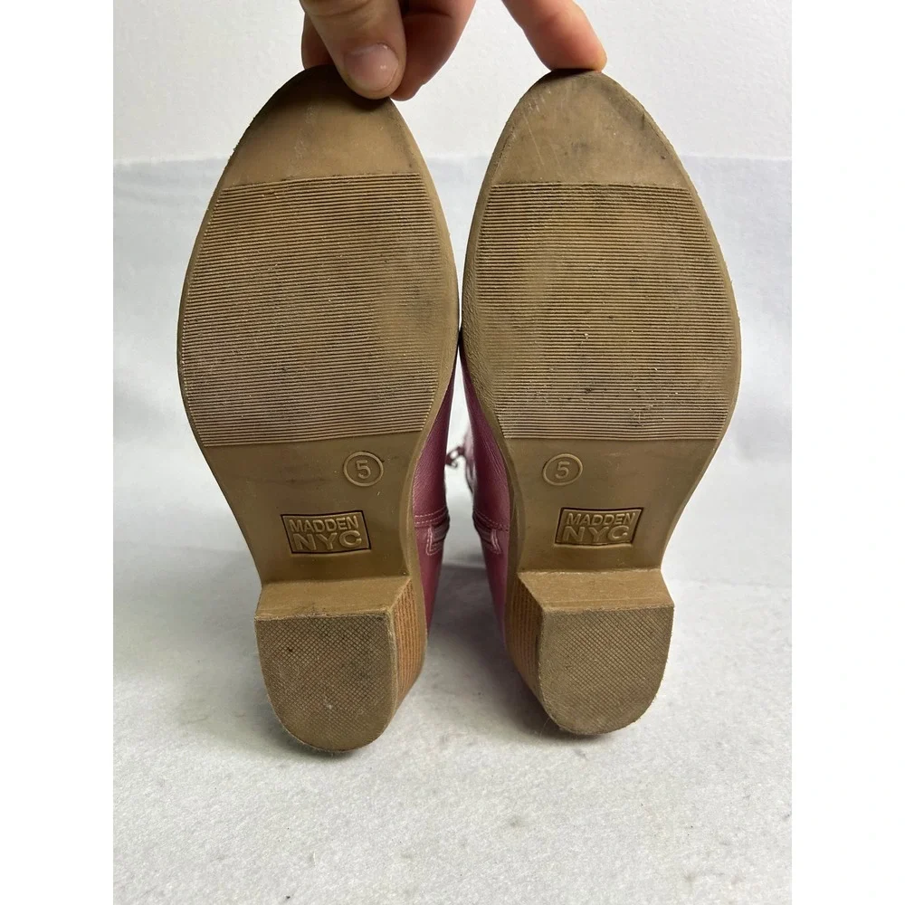 Barbiecore Madden‎ NYC Size 5 Youth Metallic Western Cowboy Boots GGMN25AM104